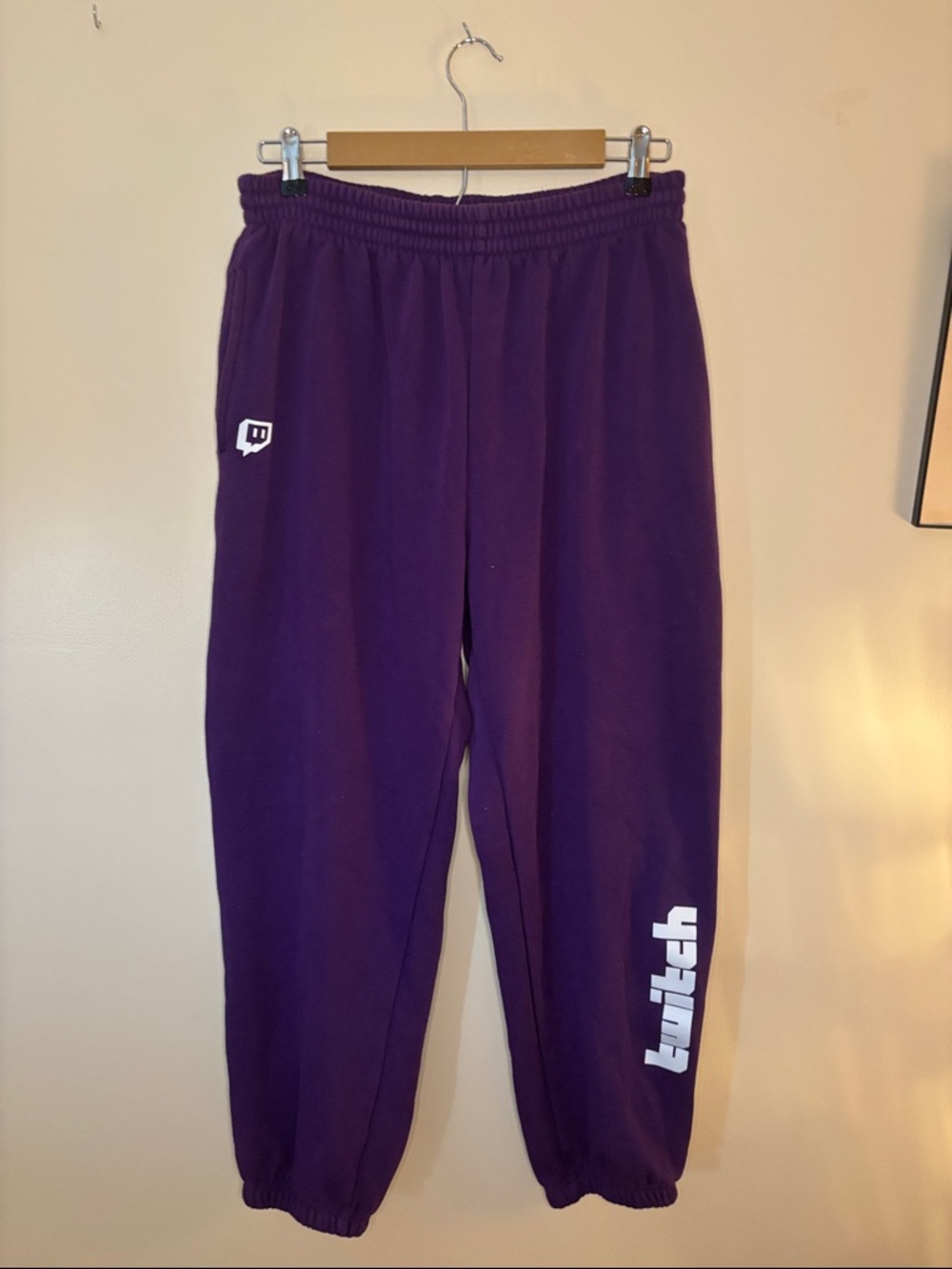 Twitch Purple Graphic Sweatpants